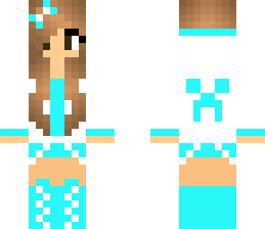 light blue creeper girl