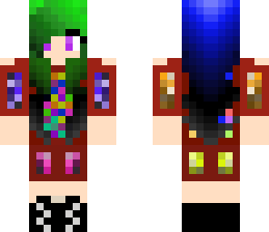 colorful headphone girl