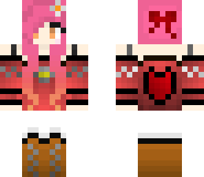 cute girl with pink hair