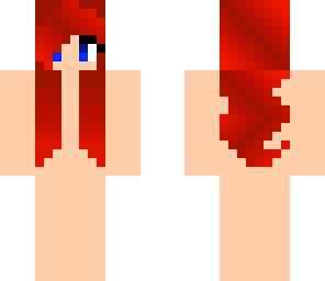 red hair skin base girl
