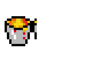 lava bucket pixel art