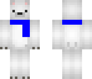 polar bear with scarf