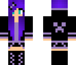 cool purple creeper girl