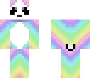 pastel rainbow panda o3o -request-