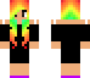 rainbow hair party girl fixed