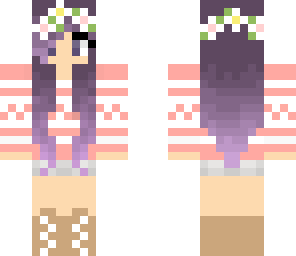 deer girl with purple haair
