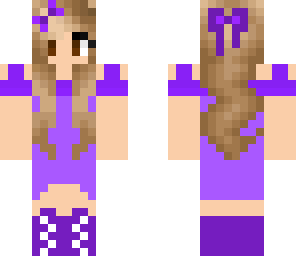 cute purple dress girl