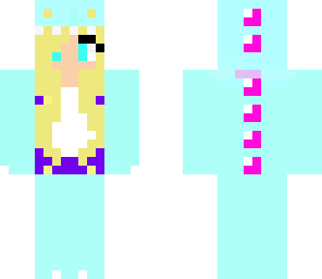 turquoise dino girl