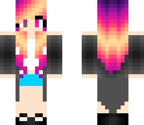 rainbow hair gamer girl