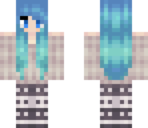 cute blue hair edit