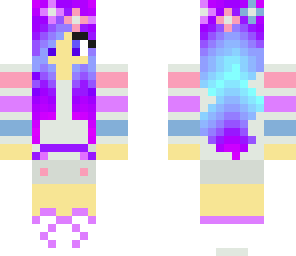 spring galaxy wolf girl