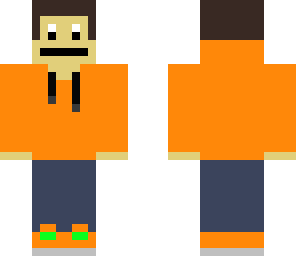 monkey with orange hoddie
