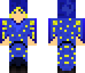 blue mage hooded