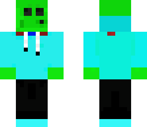 cyan slime man