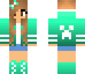 edit green creeper girl