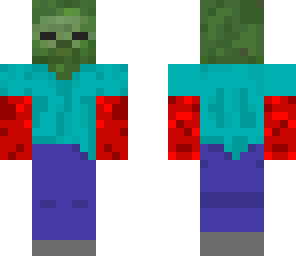 red flaming zombie