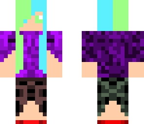 two colored hair hipster