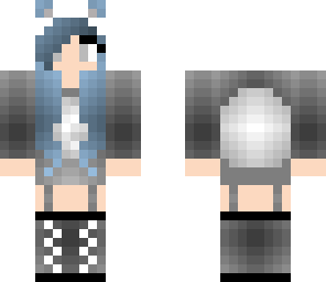 baby blue panda girl