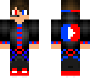 blue and red youtube teen boy skin 1000 likes plz
