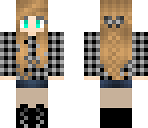 finished plaid shirt girl