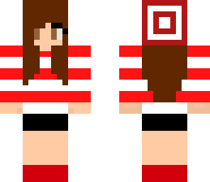 red and white girl