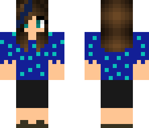 blue gamer girl