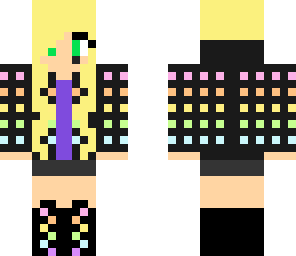 rainbow checkered girl