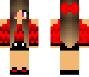 red teen girl