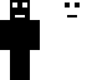 black and white