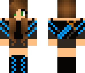 blue warrior girl