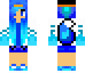 ice girl with ice hands