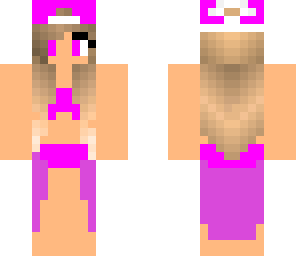 purple bikini girl