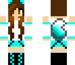blue summer fox girl