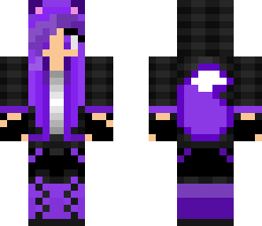 wolf purple girl