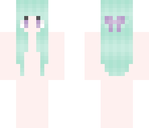 mint hair base - anime shading