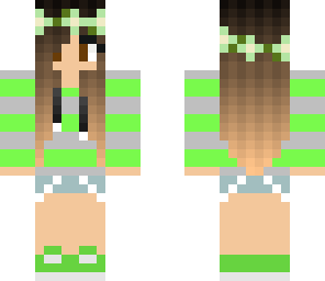 green flower girl