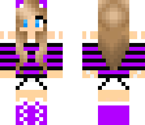 purple cat girl