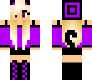 purple cat girl