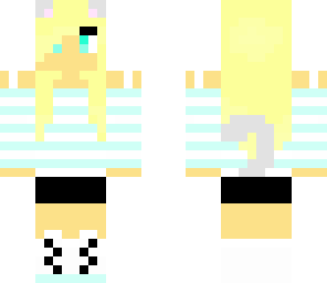 silver cat girl