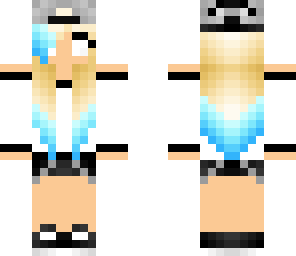 blue herobrine girl