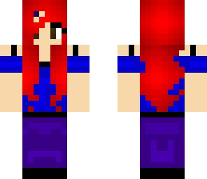 red haired girl with pants