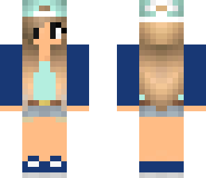 cute blue summer girl