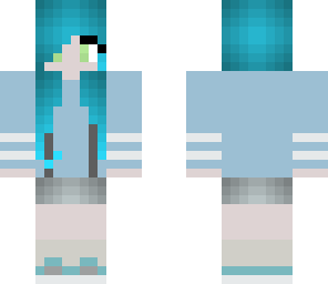 blue haired girl