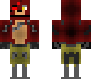 two hidden faces in red