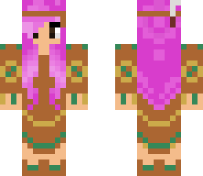 native american with pink hair