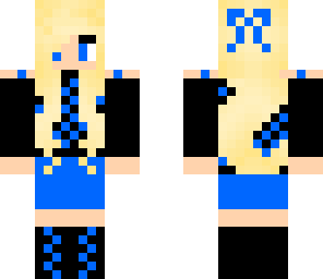 blue zigzag girl