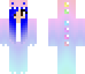 blue haired dino