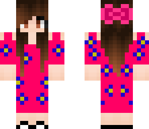 pink dress girl