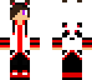 red purple panda boy