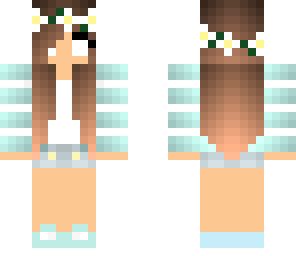 a cute herobrine girl
